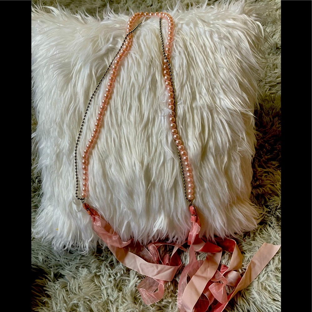 COPY - Pink Pearl belt, waist assessorie